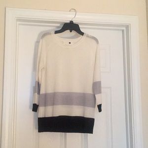 Stripped light sweater shirt
